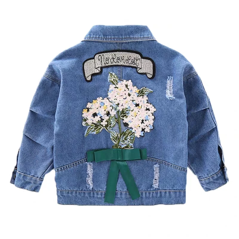 Well made Children's Outerwear Slim Coat embroidered girls denim jacket, As picture
Well made Children's Outerwear Slim Coat embroidered girls denim jacket, As picture
