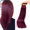 The Best Selling Products Hair Coloring Dark Red Cross Fashion Stick Hair, Red Brazilian Hair Weave,Red Wine Hair Weave
