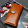 Lymech Hight Quality ClutchSlim rfid Cow Real Genuine Leather Card Holder Money Purse Wallet Bag Pocket Women for marketing