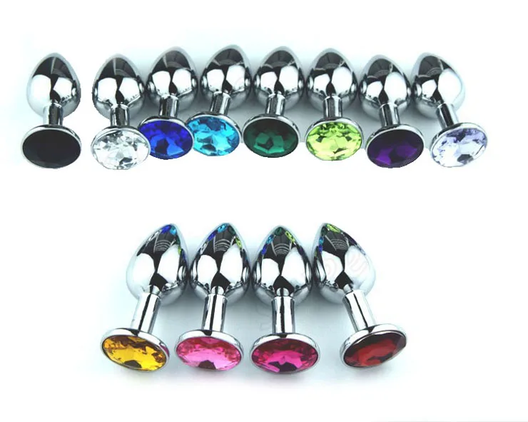 Набор анальных пробок Evolved Rainbow Metal с радужным кристаллом, разноцветные EN-BP-8539-2 - Evolved - Анальные пробки со стразами - Купить