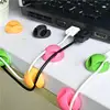 Custom Color Silicone 2 Holes Cute Convenient Cable Winder