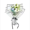 Korean Style Flower Wrapping Paper water proof glass paper with frame edging