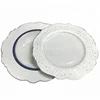 Good Quality Lotus unique shape ceramic dish deep dinner plates for wholesale