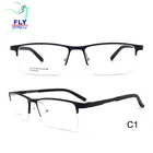 New Optical Eyeglasses Frames Men Half Rim Aluminum Glasses Eyewear Frames