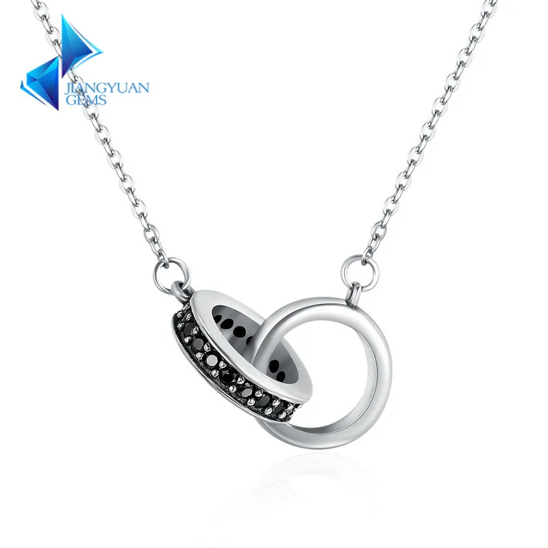 Fashion 925 Sterling Silver Circle in Circle Black CZ Pendant Necklaces for Women Jewelry Gift
Fashion 925 Sterling Silver Circle in Circle Black CZ Pendant Necklaces for Women Jewelry Gift