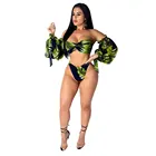 Wholesale MT103-3808 Sexy Leopard Print Bikini Swimwear Set For Women