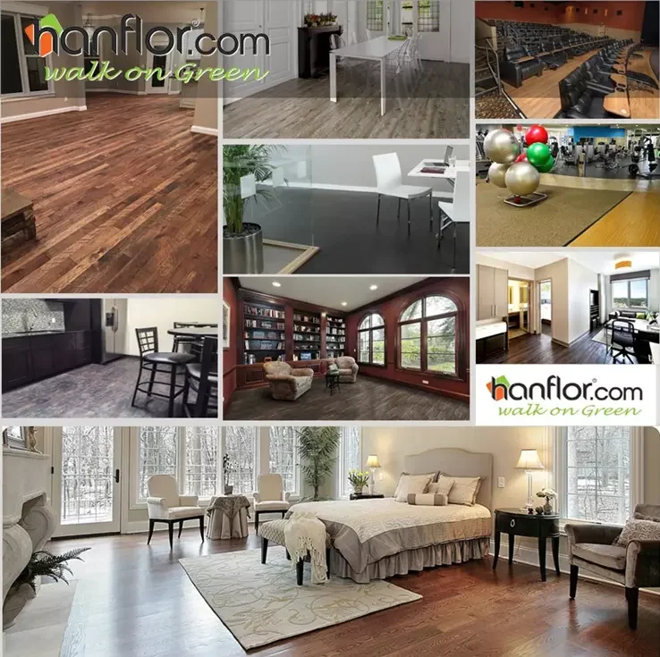 Drop Click Lock SPC Click Removable Vinyl Flooring