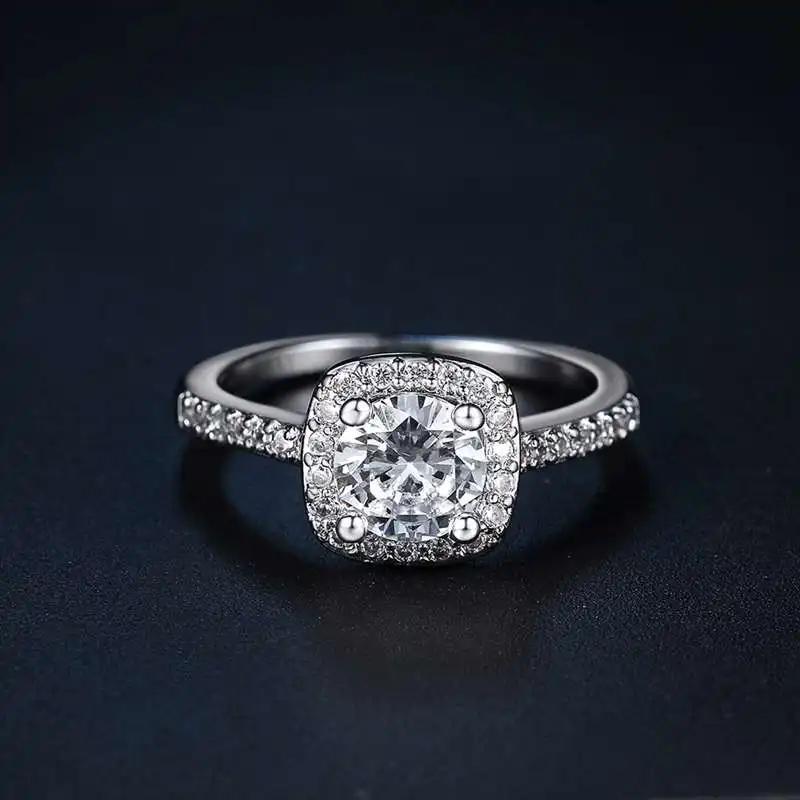 luxury Sterling Silver round cut Diamond Ring 1ct , I - J Color , I2 - I3 Clarity Glitz Design Collection
luxury Sterling Silver round cut Diamond Ring 1ct , I - J Color , I2 - I3 Clarity Glitz Design Collection