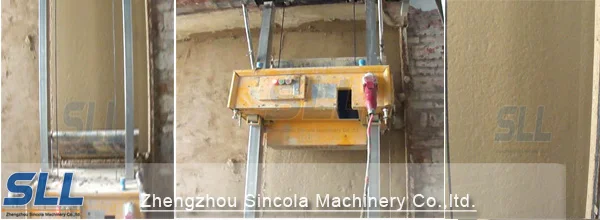 automatic rendering machine for wall