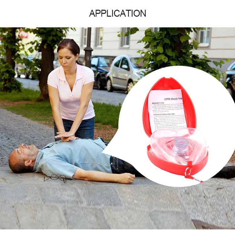 LWC-02 Medical CPR Rescue Mask Adult & Child Pocket Resuscitator Mask with Hard Case