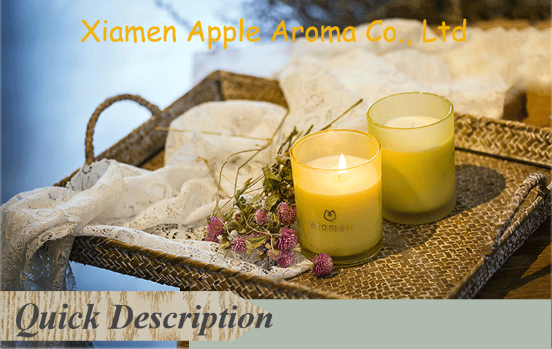 luxury professional factory stress relief  fresh cut rose candle