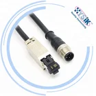 EtherCat M12 D-coded male to Siemens metal RJ45 connector M12 ethernet cable