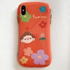 korean style glossy couples phone case flower girl/boy matching cell phone cover for lovers for iphone series BIA102