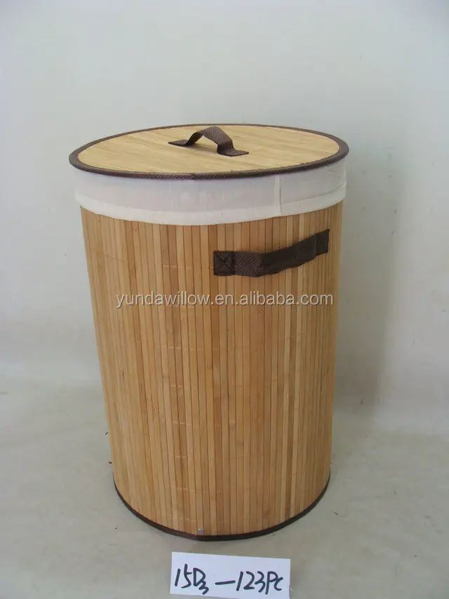 large laundry basket folding bamboo basket