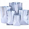 Custom Clear Silver Aluminum Foil Pouch Heat Seal Aluminum Foil Bags with Tear Notch/
