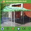 7.5' x7.5' x4' large galvanized chain link mesh outdoor large dog run kennel with cover