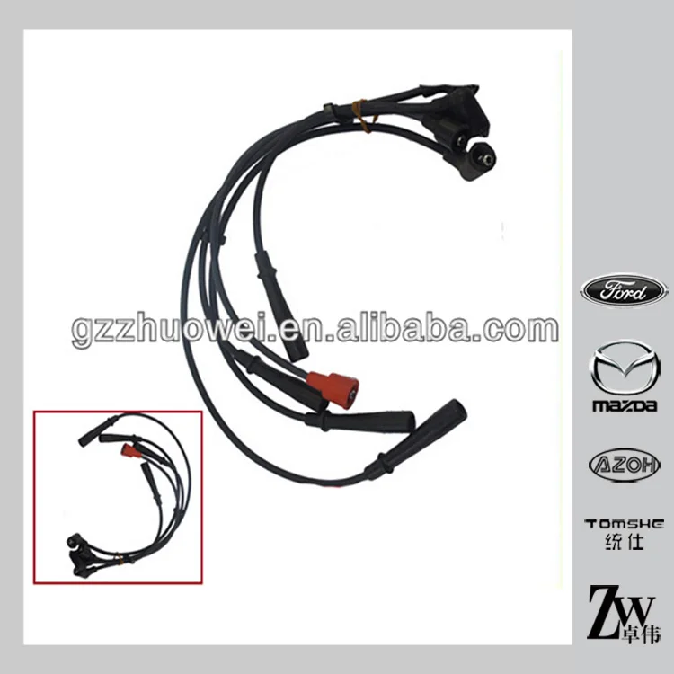 Spare Parts Ignition Cable / Spark Plug Cable For Mazda B2000 FE F854-89-182