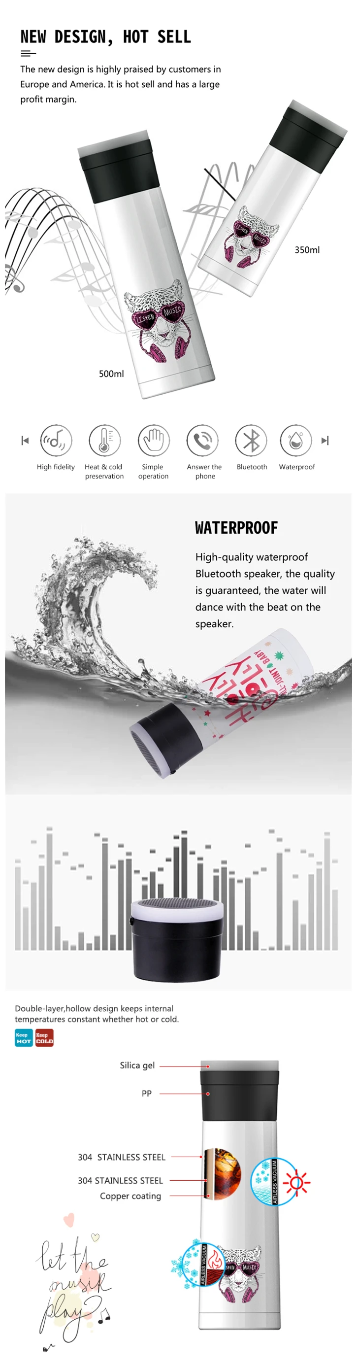 Read to Ship Products Smart Mini Bluetooth Speaker Wireless Portable Water Proof Tumbler Bluetooth Speaker - ANKUX.COM