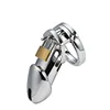 Stainless steel and aluminum alloy male chastity cage device for men penis lock