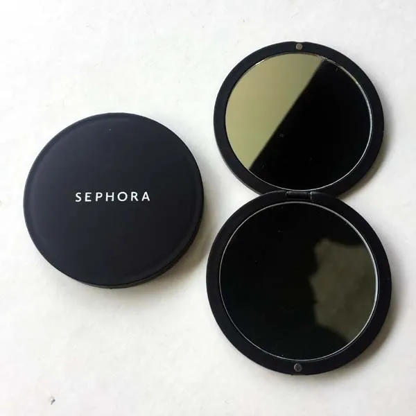 plastic round shape makeup mirror