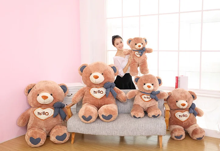 bestdan any size hello bear / custom plush stuffed toys