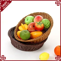 bread display rack rattan fashion plastic hamper basket gift for