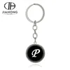 Personalized new style pretty alphabet letter P keychain