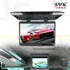 Roof mounted flip down car monitor 15 inch monitor with hd av input