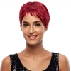 Chinese supplier Noble Short synthetic Wigs High Temperature Silver No Lace Wigs for black women 3 Colors Choice Heat Resistant