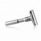 JDK Female Adjustable Double Edge Shaving Safety Razor Shaver + 5pcs Blades Zinc Alloy