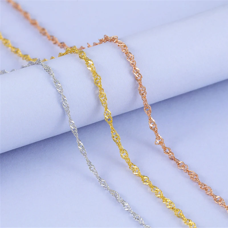 Wholesale Top Sale Fashion 925 Sterling Jewelry Necklace Chain Italian Adjustable Women Silver Chain
Wholesale Top Sale Fashion 925 Sterling Jewelry Necklace Chain Italian Adjustable Women Silver Chain