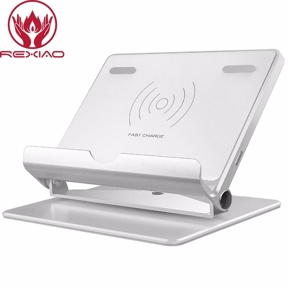 Fast Charger Wireless Charging Stand, 360 Degree Rotation Foldable Charger Cradle for iPhone 8/8 Plus/ iPhone X/S-amsung Galaxy, Black/ siliver
Fast Charger Wireless Charging Stand, 360 Degree Rotation Foldable Charger Cradle for iPhone 8/8 Plus/ iPhone X/S-amsung Galaxy, Black/ siliver