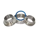 Factory direct stainless steel sanitary pipe fitting SMS union threaded round nuts