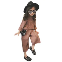 hot sale New Autumn Design Girls Warm Solid Pattern Cotton Sweater Top and Pants Set
hot sale New Autumn Design Girls Warm Solid Pattern Cotton Sweater Top and Pants Set