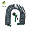China Cixi Trading Wholesale 50ft Watering Fittings Garden Coil Hose with Hose Nozzle