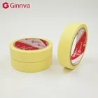Medium temperature automotive adhesive paper colored masking tape jumbo roll of china manufacturers