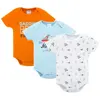 Promotional Factory Baby Clothes Summer 100%Cotton Short Sleeves with Prints Newborn Infant Baby Bodysuits Rompers