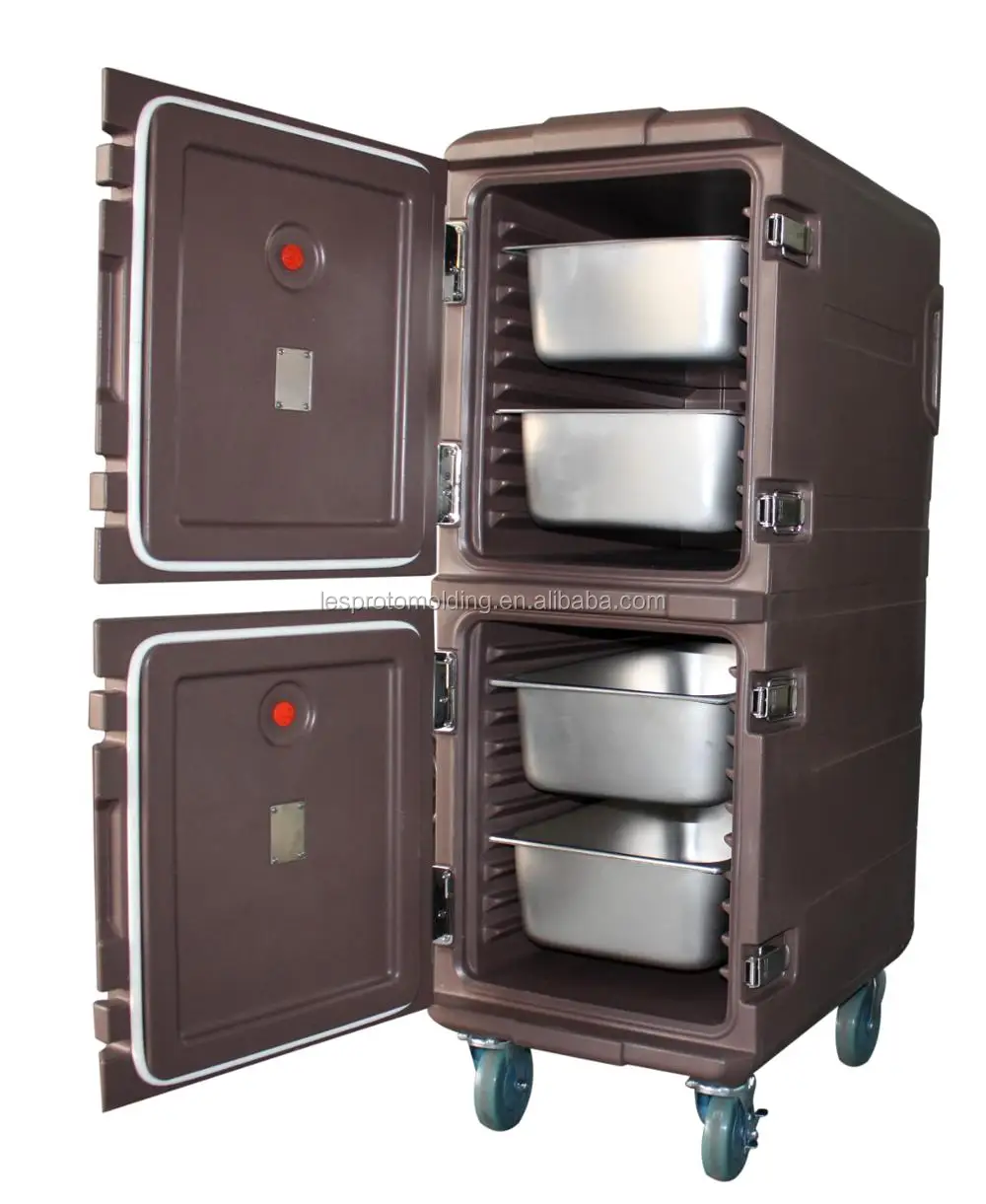 300L Insulated End-Loading Dual Capacity Food Pan Carrier With Dolly