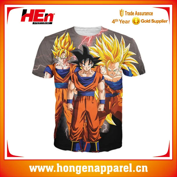 Sublimated Movie One piece T Shirts with 3D Printing with Professional Graphic Service