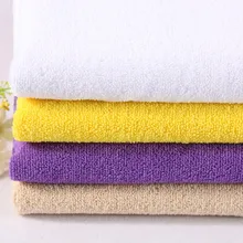stock high quality 100% polyester weft toweling stretch terry fabrics