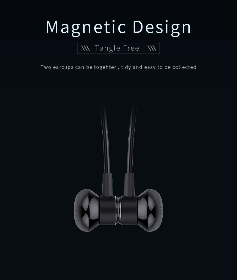 B10 Wholesale OEM Magnetic Metal NeckBand Bluetooths In-ear Earbuds Mini Wireless Sports Earphone - ANKUX.COM