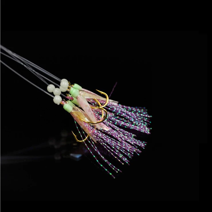 Feather & Fish Skin 6 Jig Saltwater String Hooks Bait Rigs Tackle Fishing Lure, Picture
Feather & Fish Skin 6 Jig Saltwater String Hooks Bait Rigs Tackle Fishing Lure, Picture