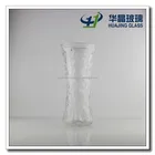 High quality tall clear empty floor glass vase for flower arrangement wholesale
