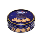 Danish butter cookies tin box custom cylindrical biscuits tin cans