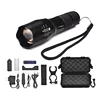 Led Tactical Flashlight Set With Mount Bicycle Front Light Bracket