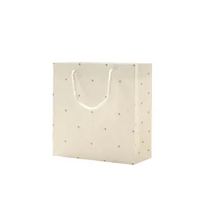eco sturdy handle shopping paper gift bag special delicate polka