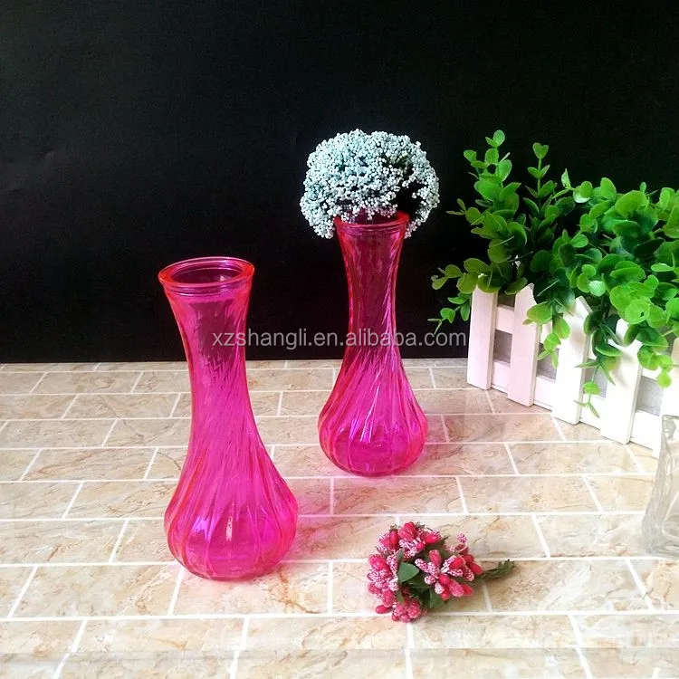 Wholesale 100ml Small Pink Glass Flower Vases For Deco Buy