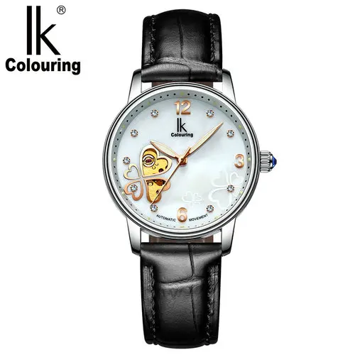 IK Colouring 98465 Women Automatic Mechanical Watches Charming Diamond Elegant Lady Leather Wristwatch
IK Colouring 98465 Women Automatic Mechanical Watches Charming Diamond Elegant Lady Leather Wristwatch