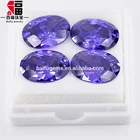 AAAAA low rate American cut Fake diamond oval purple cubic zirconia price