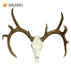 Faux European Whitetail Deer Antlers Skull 10 Point Deer Skull Collectible Decorations